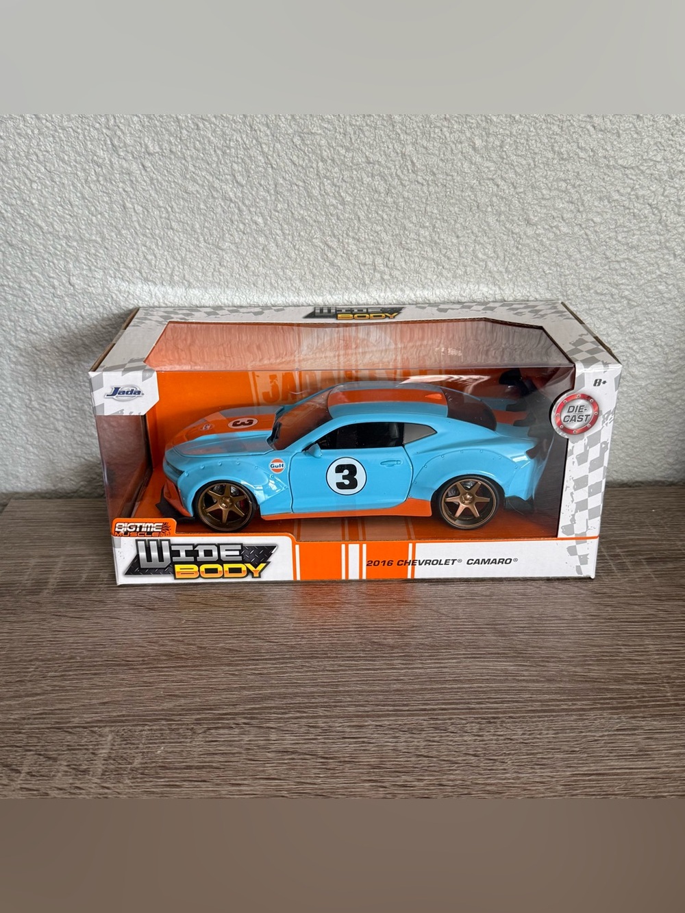 Jada GULF Camaro blue new in box
